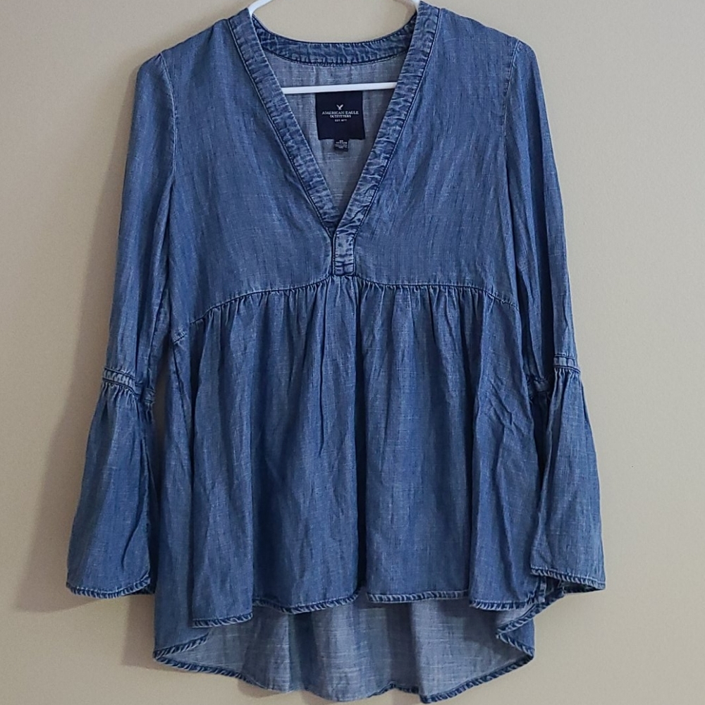 AE - denim blouse